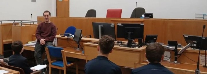 Students at the court